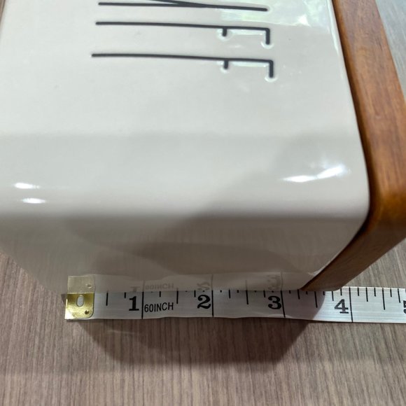 NWT VHTF Rae Dunn STUFF divided holder Wood - Picture 5 of 7